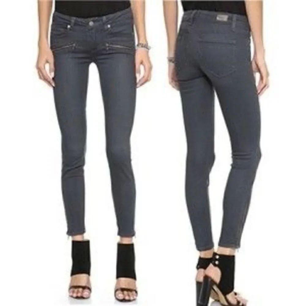 PAIGE Indigo Zip Skinny Jeans